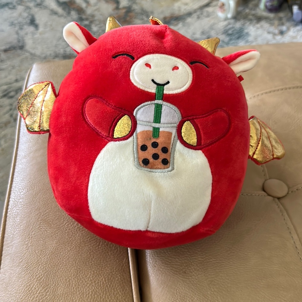 Squishmallows red dragon 8”
